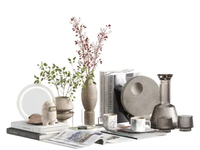 Decorative set 12 3D model purchase