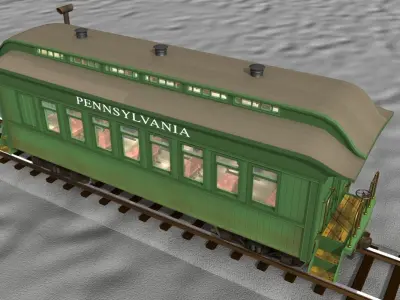 PRR Passenger Car  3D model