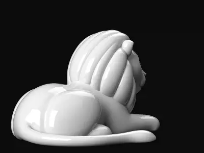 Lion Decoration 3D print model