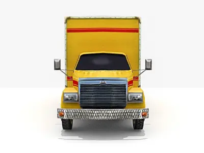 Moving Truck Low-poly 3D model