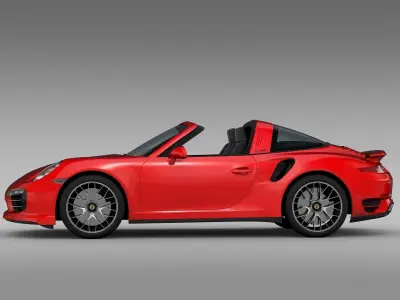 Porsche 911 Turbo S Targa 991 2015 3D model