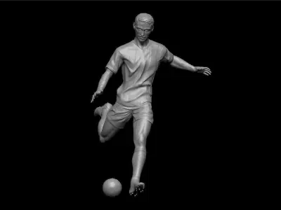 3D printable model soccer player  3D print model
