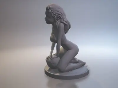 SOCCER GIRL 3D print model