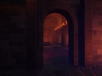 Modular Stylized Dungeon Unreal Engine 3D model