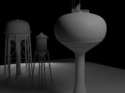 Water Tower Pack 1 3D model