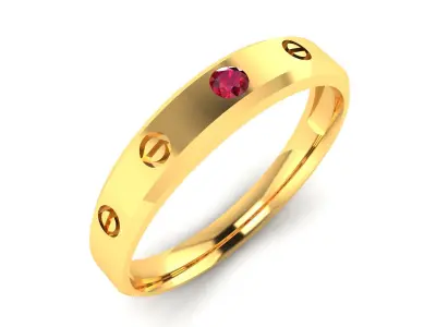 Solitaire Wedding Engagement Ring 3D print model order