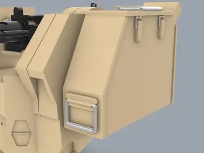 RCWS Eagle 2  Low-poly 3D model