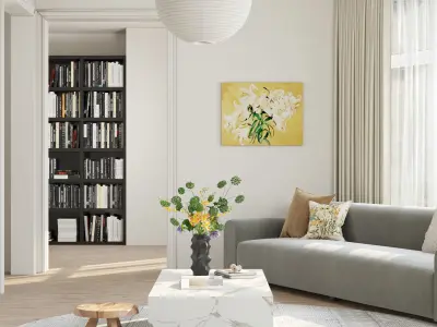 Modern residential indoor 3 d model 3D model