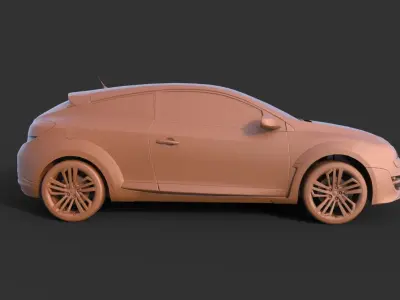 Renault Megane RS 3D print model