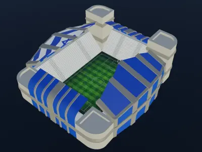 Football Stadium - Israel Low-poly 3D model