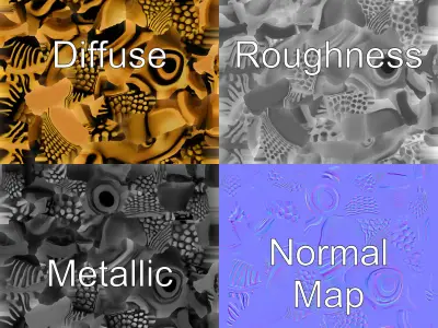 Fish Head Door Knocker Bronze Scales Lifelike Eyes model pack Low-poly 3D model