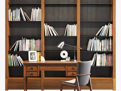 Morelato office furniture set 001 3D model