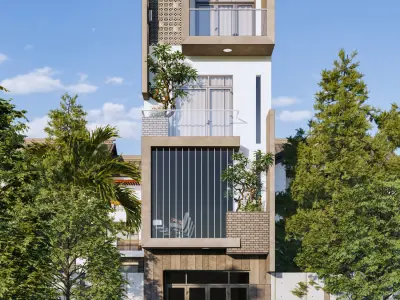  Exterior House Scene  3D model