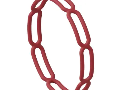 Plastic Graceful Fancy Bangle 3D model