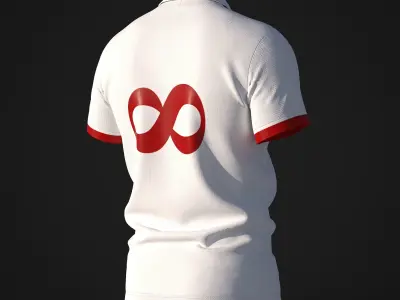 Retro Jersey  template Free 3D model