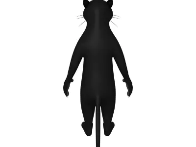 Panther Cartoon 3D model