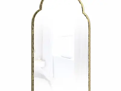 Glam Distressed Accent Mirror 3D model purchase