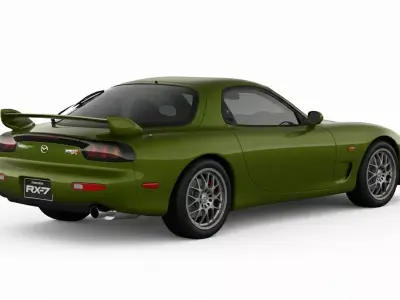 Mazda RX 7 Spirit R 2002 Low-poly 3D model