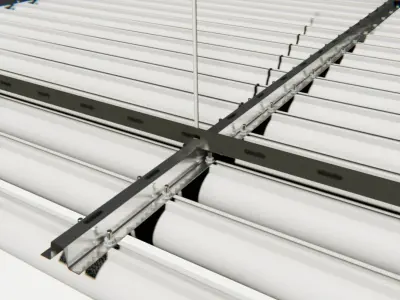 BIM-GC-Square Baffle Suspended Ceiling System  -From Architect- 3D model