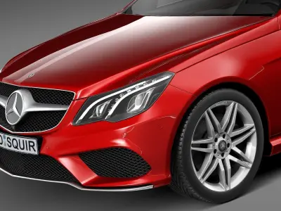 Mercedes-Benz E-Class AMG Coupe 2015 3D model
