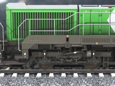 Vossloh Locomotive Low-poly 3D model