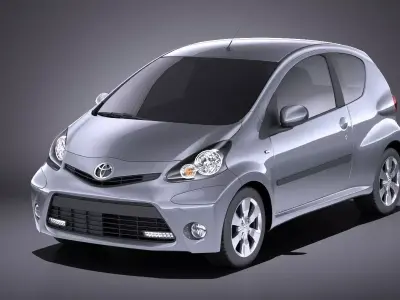 Toyota Aygo 3doors 2014 VRAY 3D model