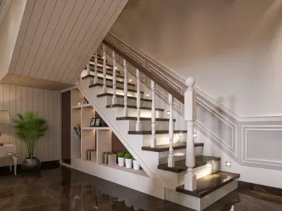 classic luxury livingroom house interior design 3d 3D model