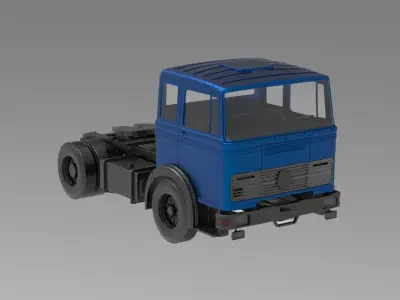 Cab old Truck german 3D print  LP series tractor 69 or 70 3D print model