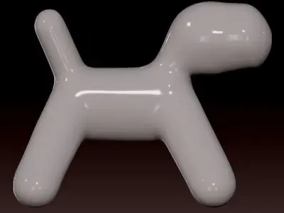 Dog Statue Resin  Home Decoration Soft Craft Gift - 3D print 3D print model
