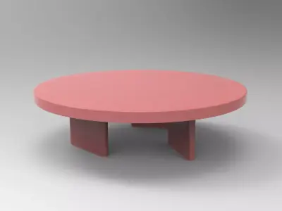 Punga Side Table Low-poly 3D model