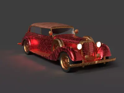 Chinese vintage car   3D model