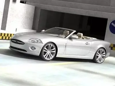Jaguar xk 2007 cabrio 3D model