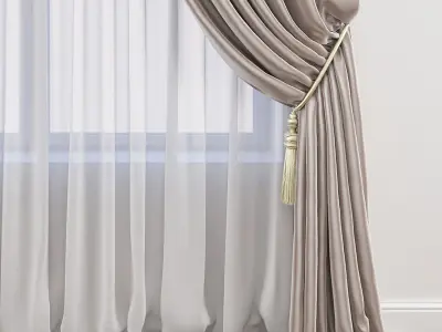 Set 51 Curtains 3D model