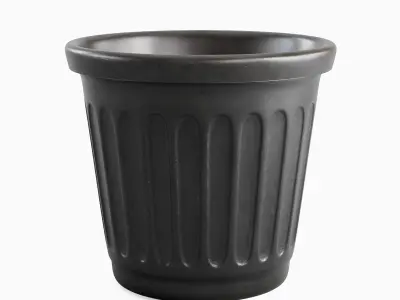 Plastic Flowerpot 03 3D model