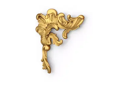 Classic carved corner decor ornament cnc 3d printing stl 12 3D print model