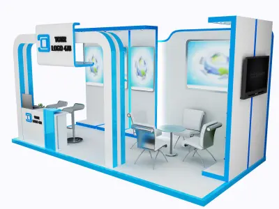 Booth Exhibition Stand a478e 3D model
