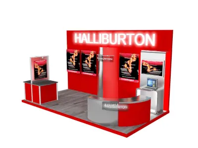Booth Exhibition Stand a373a 3D model