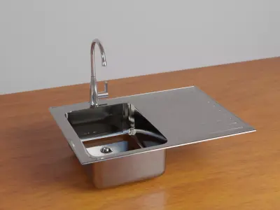 kitchen sink Low-poly 3D model