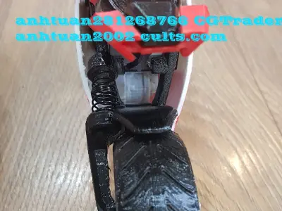 Ducati V4 SportBike Motorcycle miniature 3D print model
