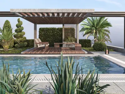 Swimming Pool 10 3D model