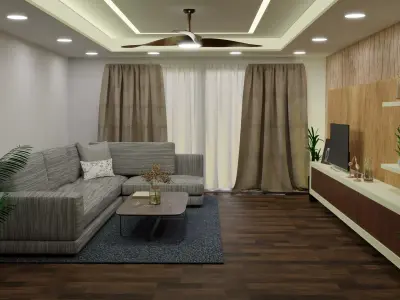Living Room 3D model get
