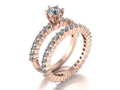 Jewelry Ring Gold 3D print model 16