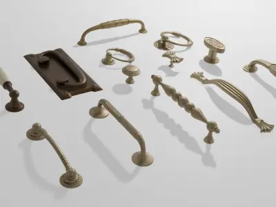 Furniture Handles Pack 3D model