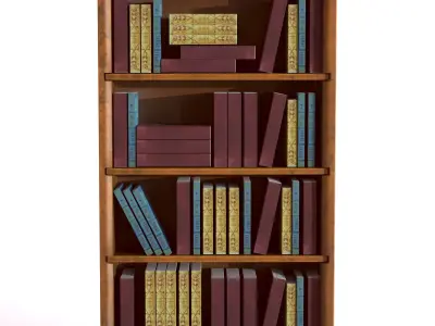 Mini library kit 3D model