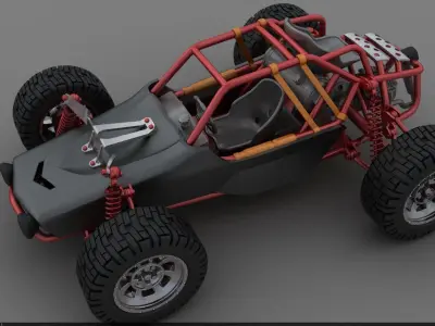 PUBG buggy 3D Printable model 3D print model