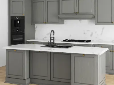 Classic Kitchen 001 3D model