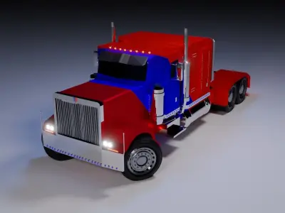 Optimus Prime Truck  3D model 3D model