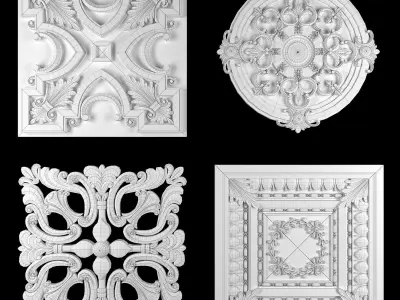 Ornament Element Pack 20 3D model