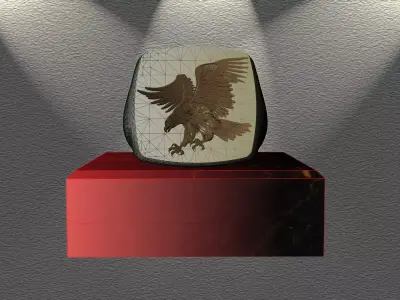 Eagle ring 3D print model get