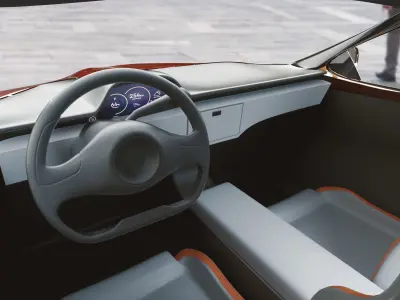 electric sport car 3D model